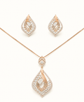 Rose Gold Diamond Pendant Set
