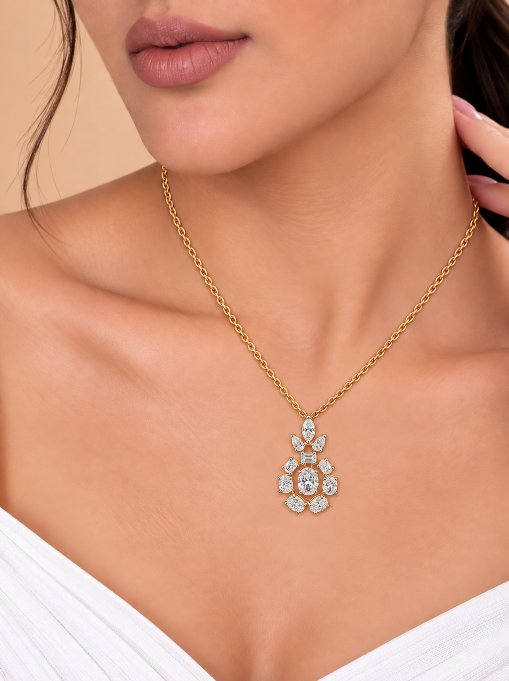 Vintage-Inspired Diamond Pendant
