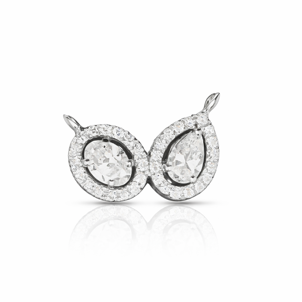 Oval & Pear Diamond Pendant