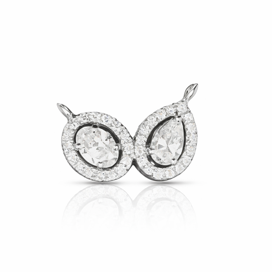 Oval & Pear Diamond Pendant