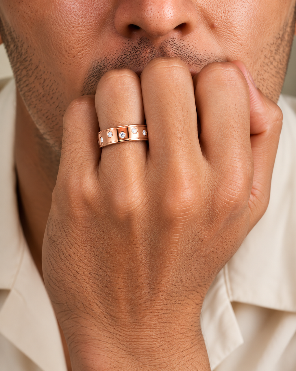 Celestial Spark Diamond Band Ring