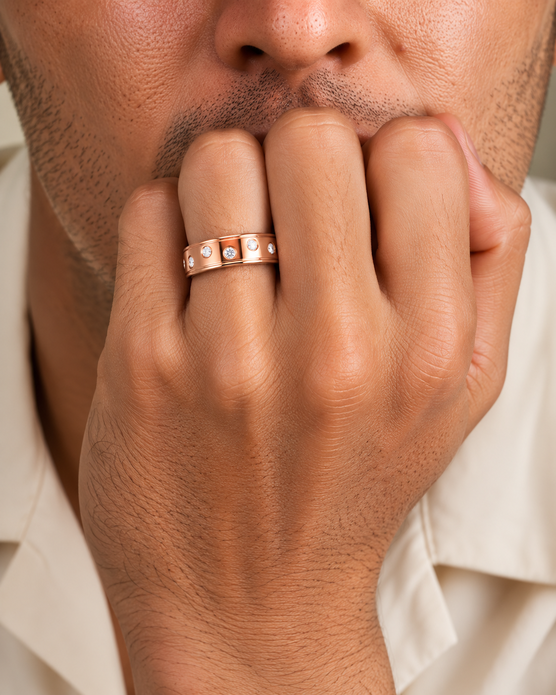 Celestial Spark Diamond Band Ring