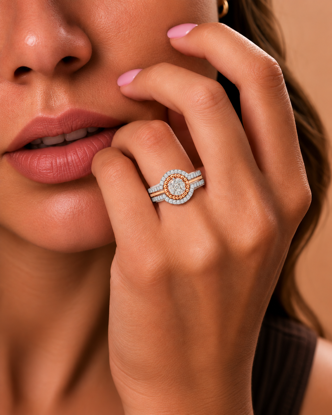Vintage Halo Diamond Ring