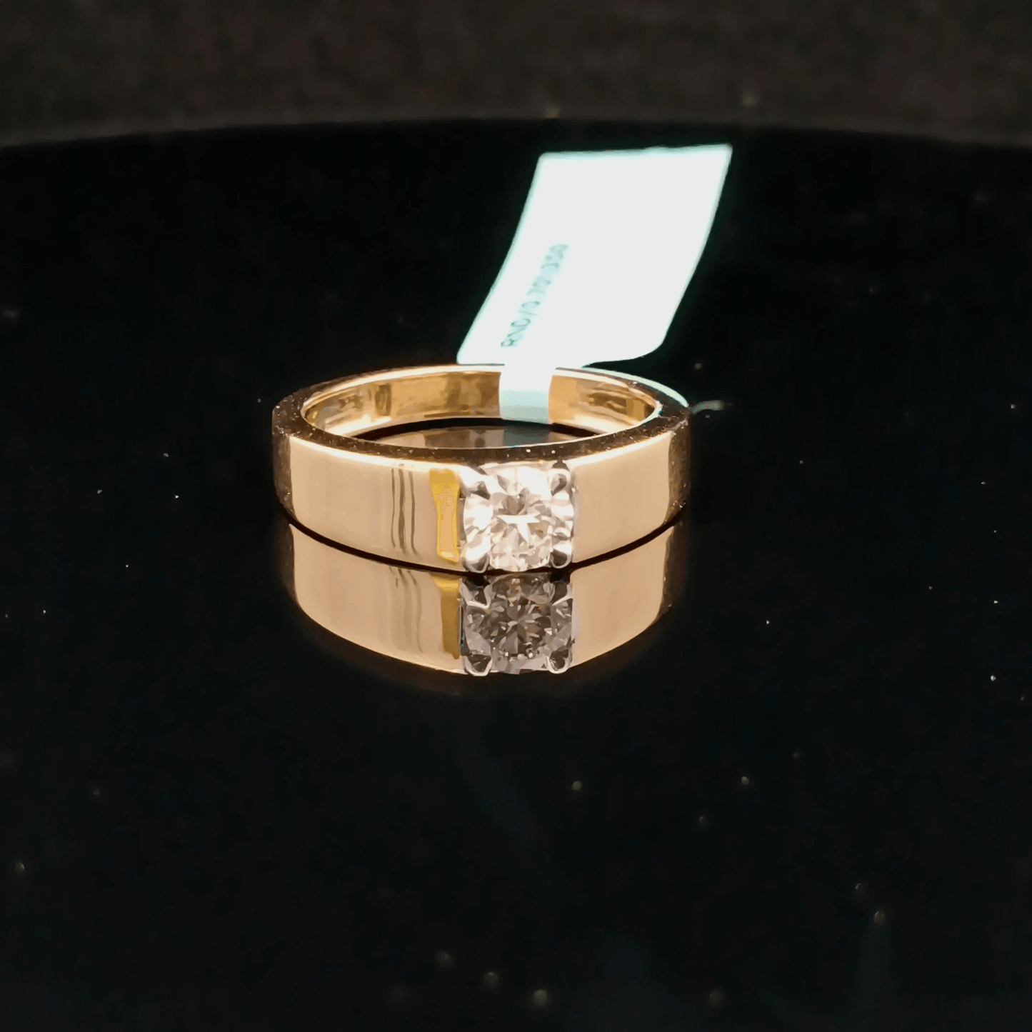 .70ct Round Lab Diamond Solitaire Gents Ring