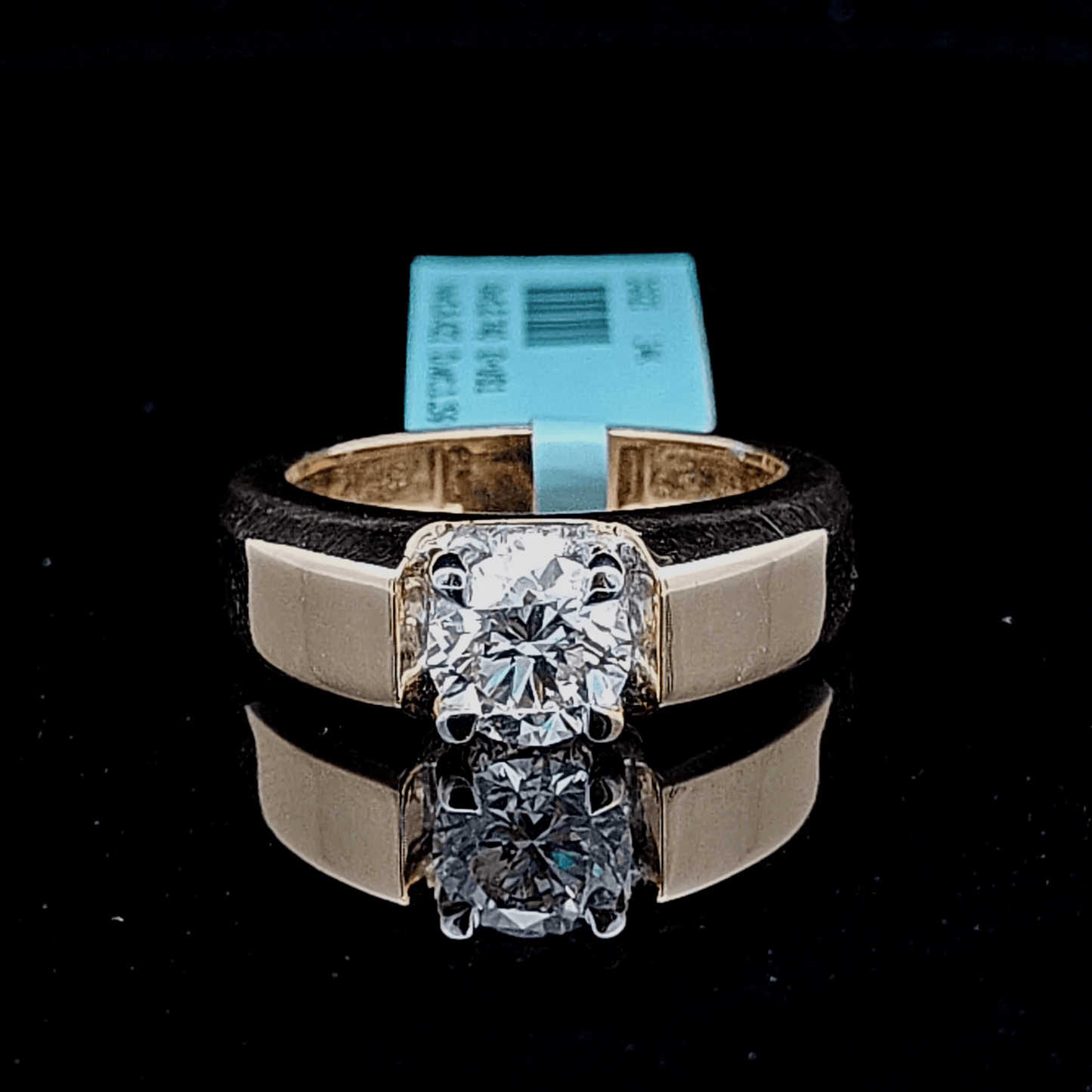 1.5ct Round Diamond Solitaire Gents Ring