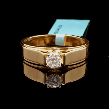 0.40ct Round Lab Diamond Solitaire Gents Ring