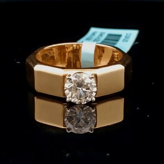 1.15ct Round Diamond Solitaire Gents Ring