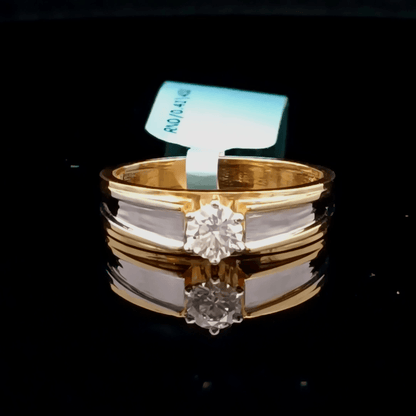 0.40ct Round Lab Diamond Solitaire Gents Ring