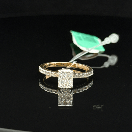 1ct Cushion Solitaire Diamond Ring