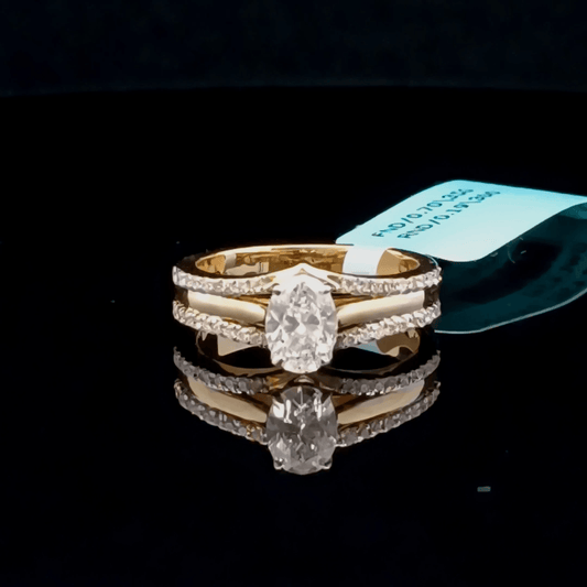 0.70 Oval Solitaire Diamond Ring