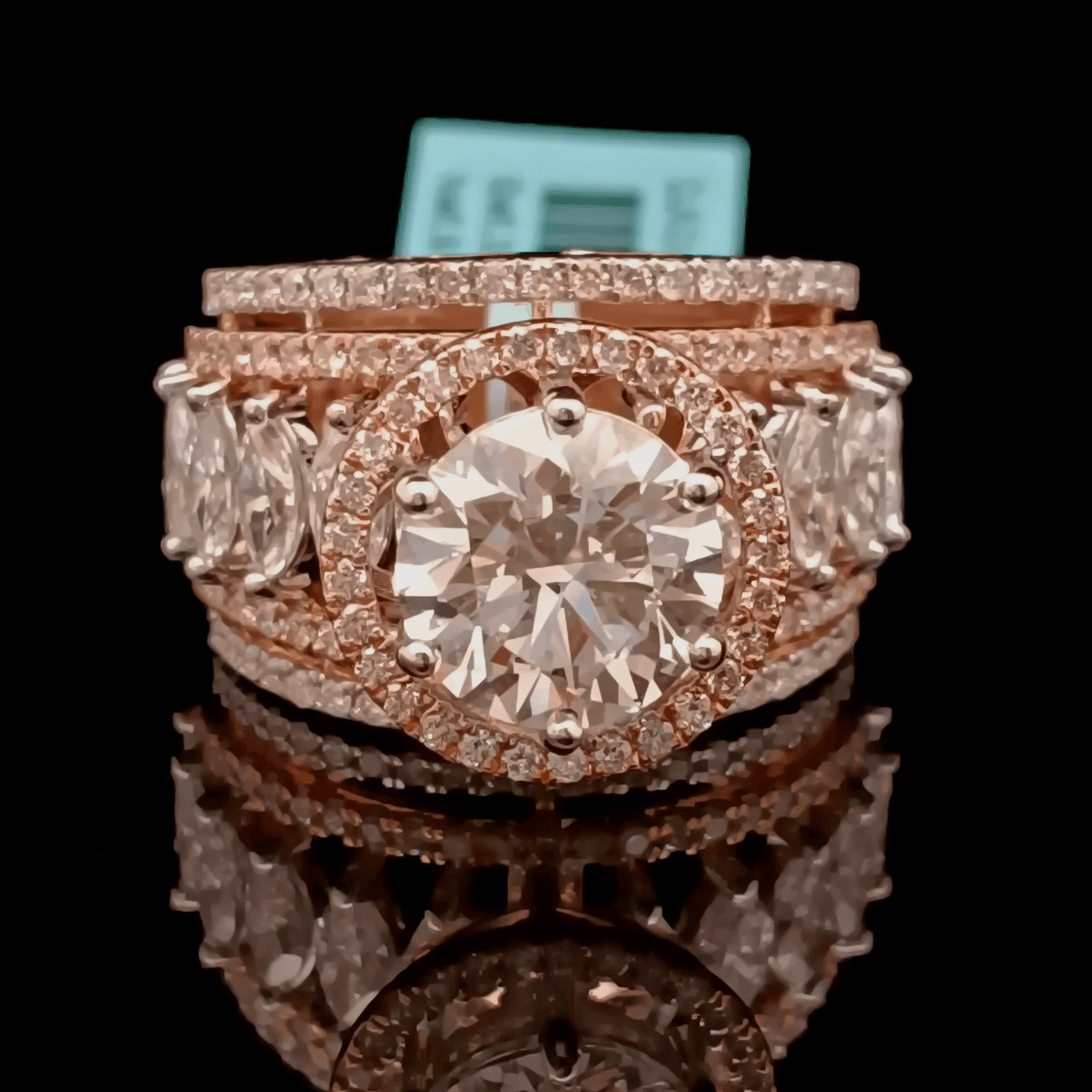 3ct Round Solitaire Diamond Ring