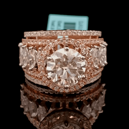 3ct Round Solitaire Diamond Ring