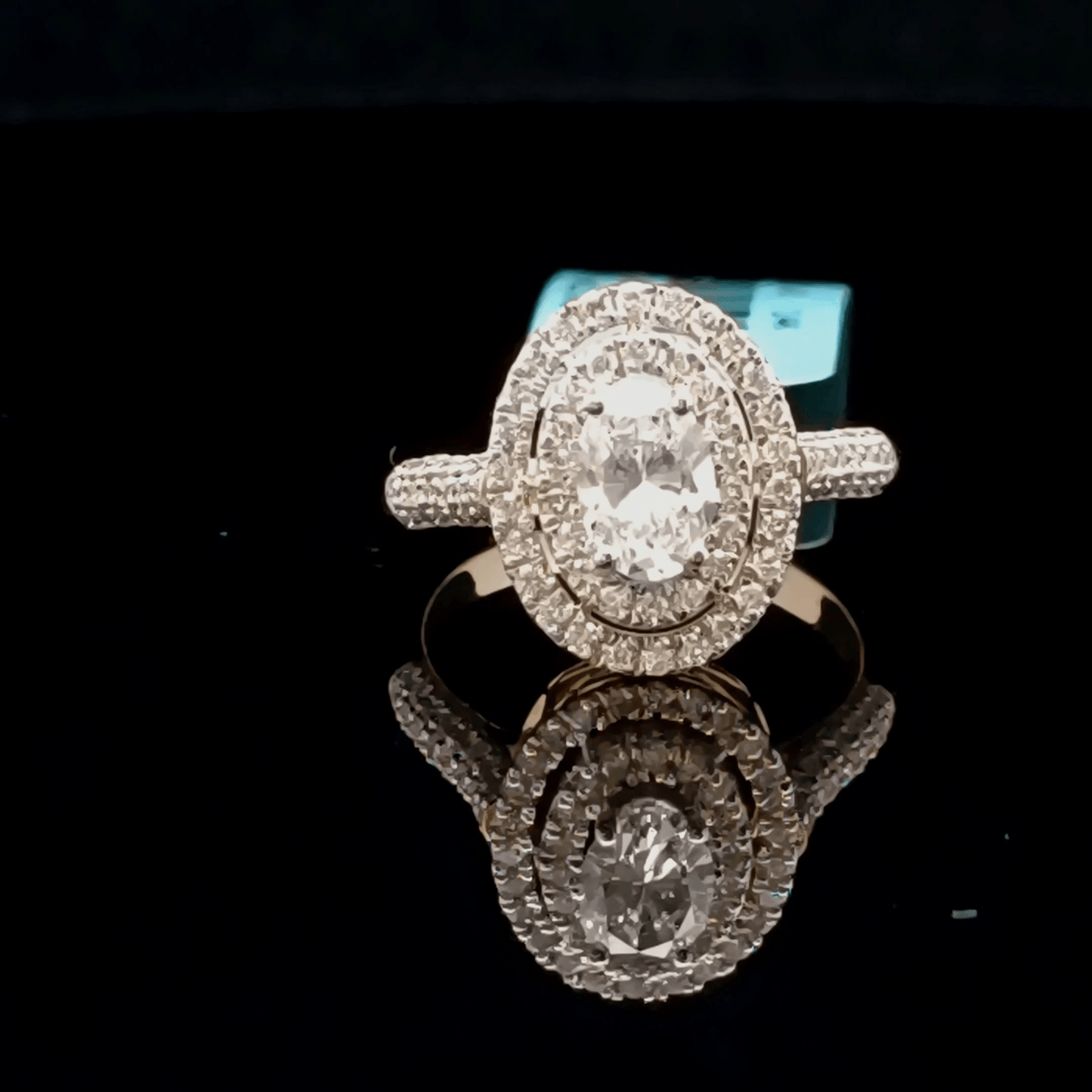 0.70ct Oval Solitaire Diamond Ring