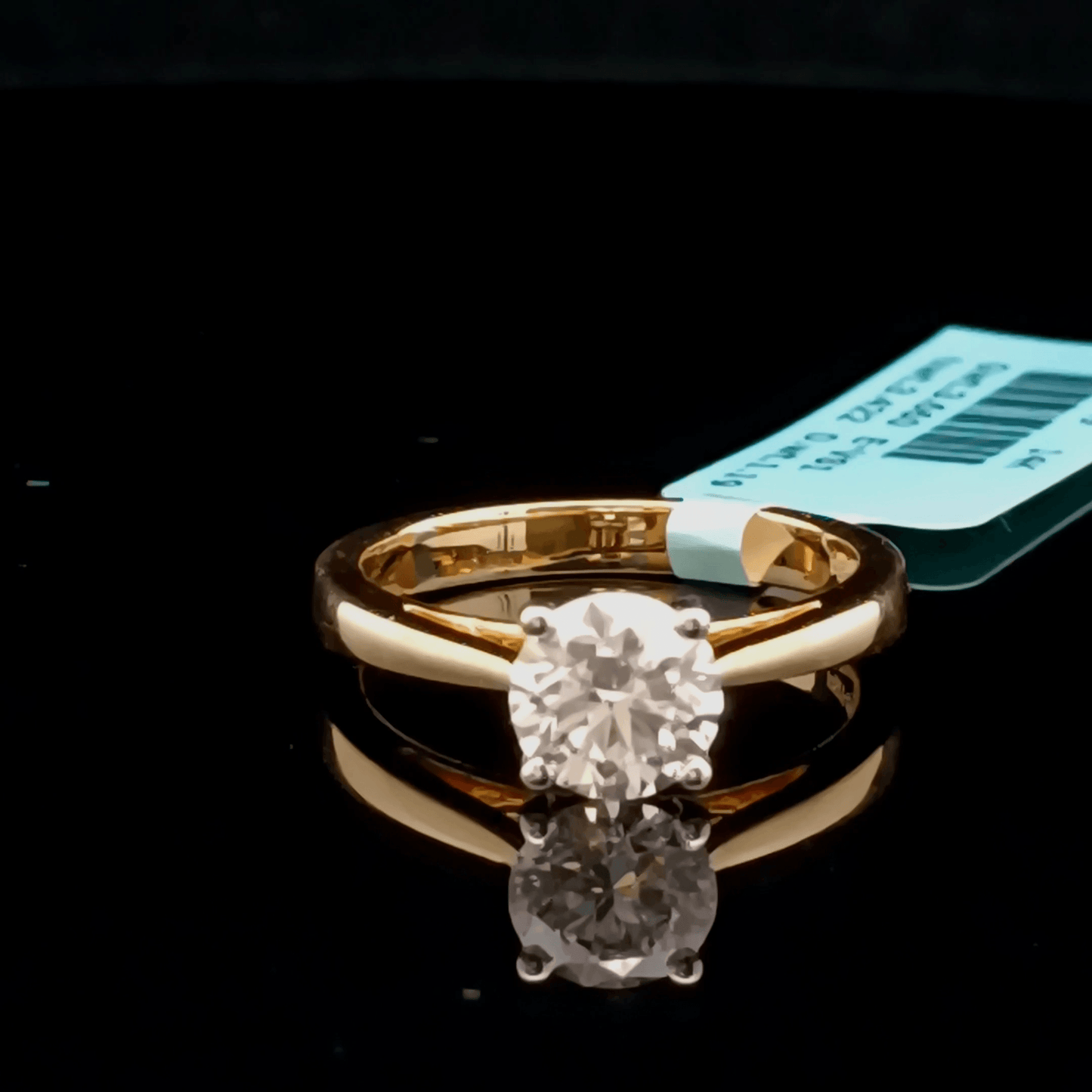 1ct Classic Round Solitaire Diamond Ring