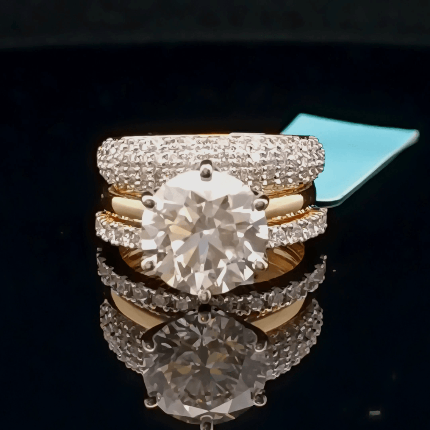 4ct Round Solitaire Diamond Ring