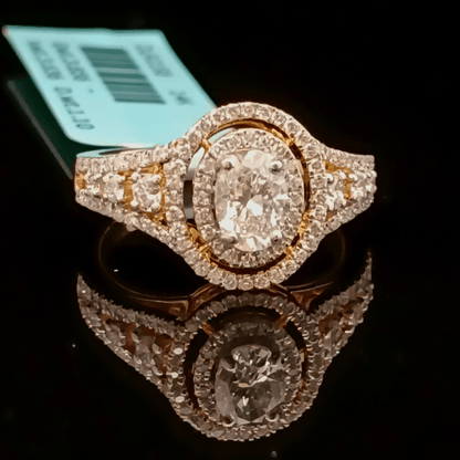 0.60ct Oval Solitaire Diamond Ring