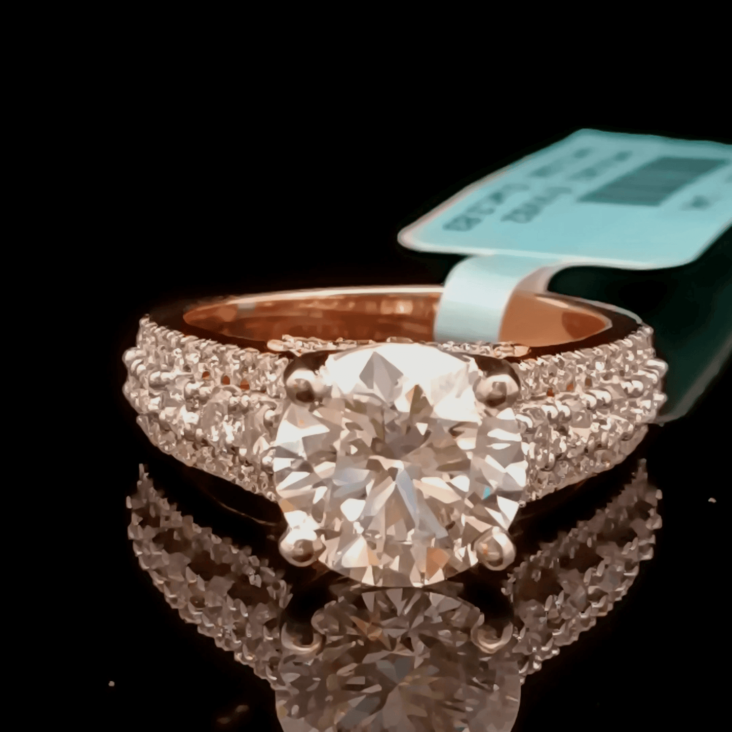 3ct Round Solitaire Diamond Ring