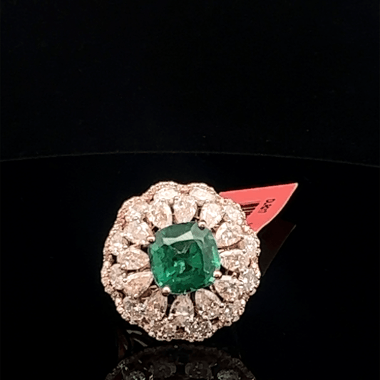 Emerald Majestic Bloom Ring