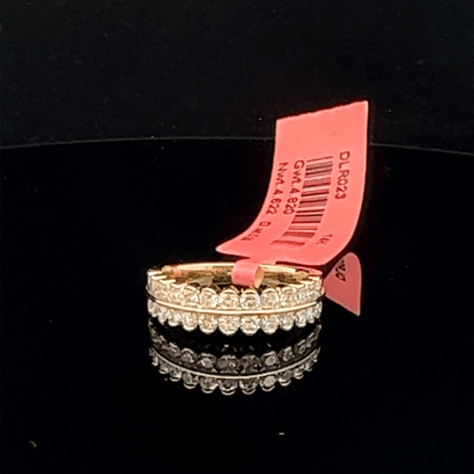 Two-Layer Diamond Anniversary Ring