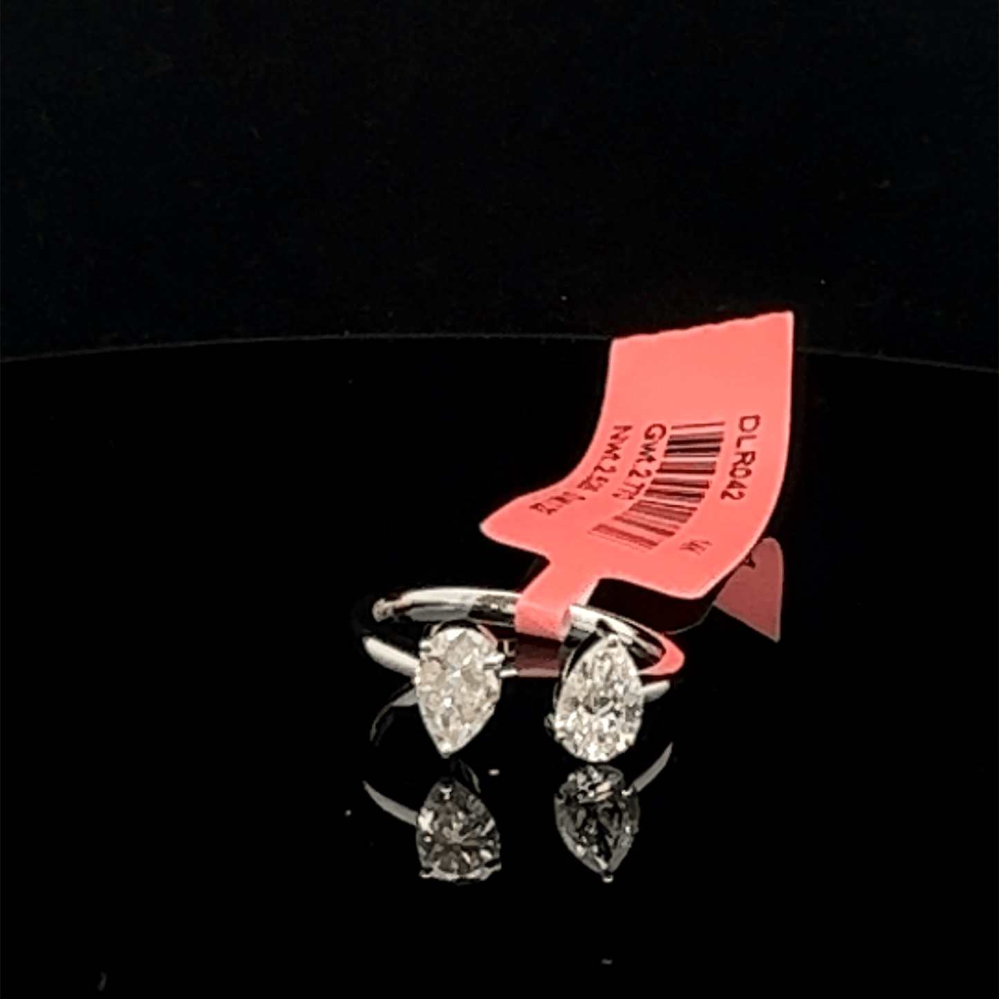 Twin Pear Open Diamond Ring