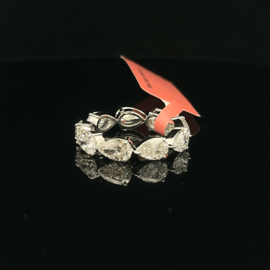 Pear Diamond Eternity Ring