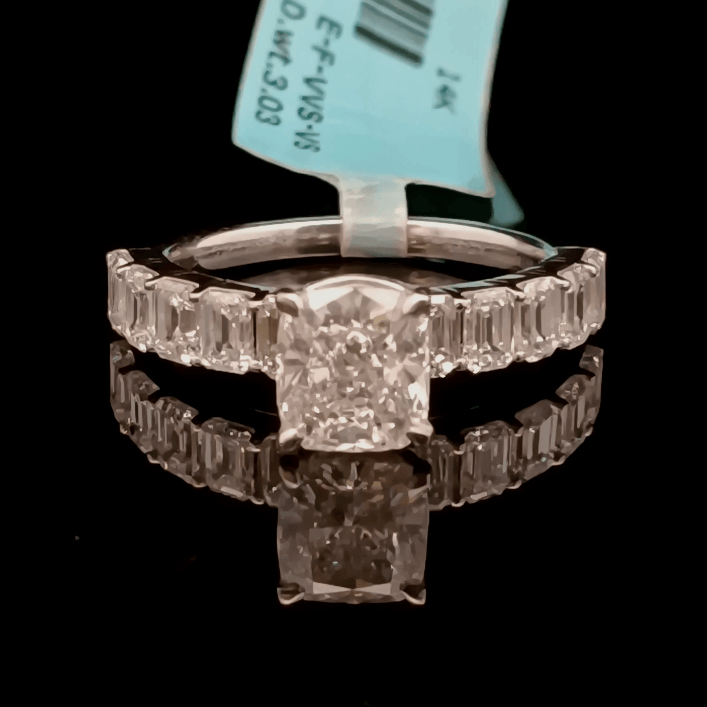 1.5ct Cushion Solitaire Diamond Ring