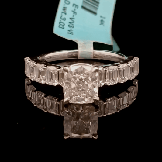 1.5ct Cushion Solitaire Diamond Ring