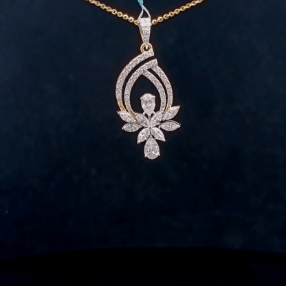 Lotus Luxe Diamond Pendant