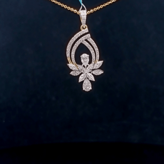 Lotus Luxe Diamond Pendant