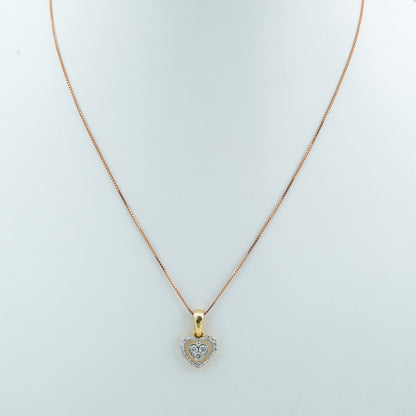Halo Heart Diamond Pendant