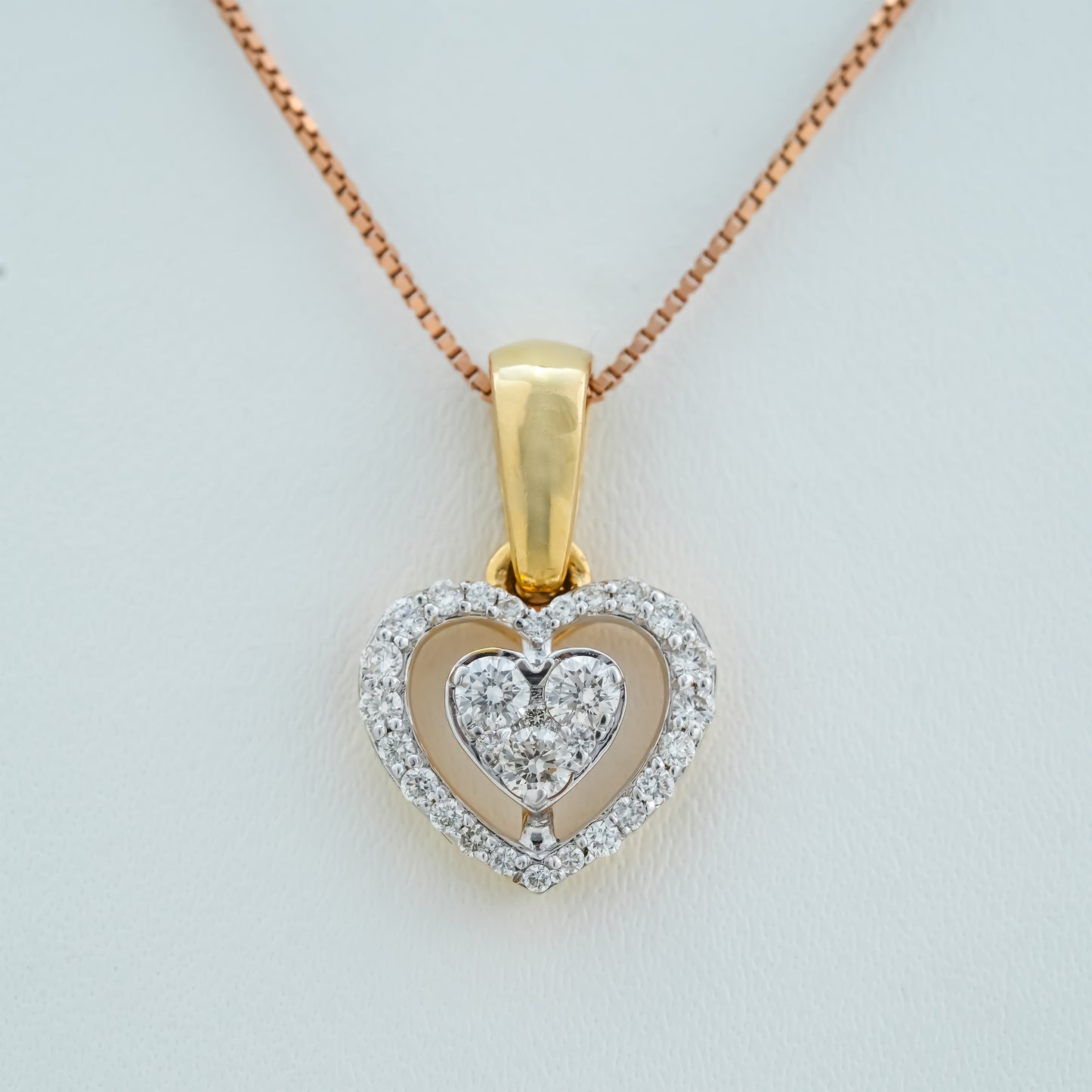 Halo Heart Diamond Pendant