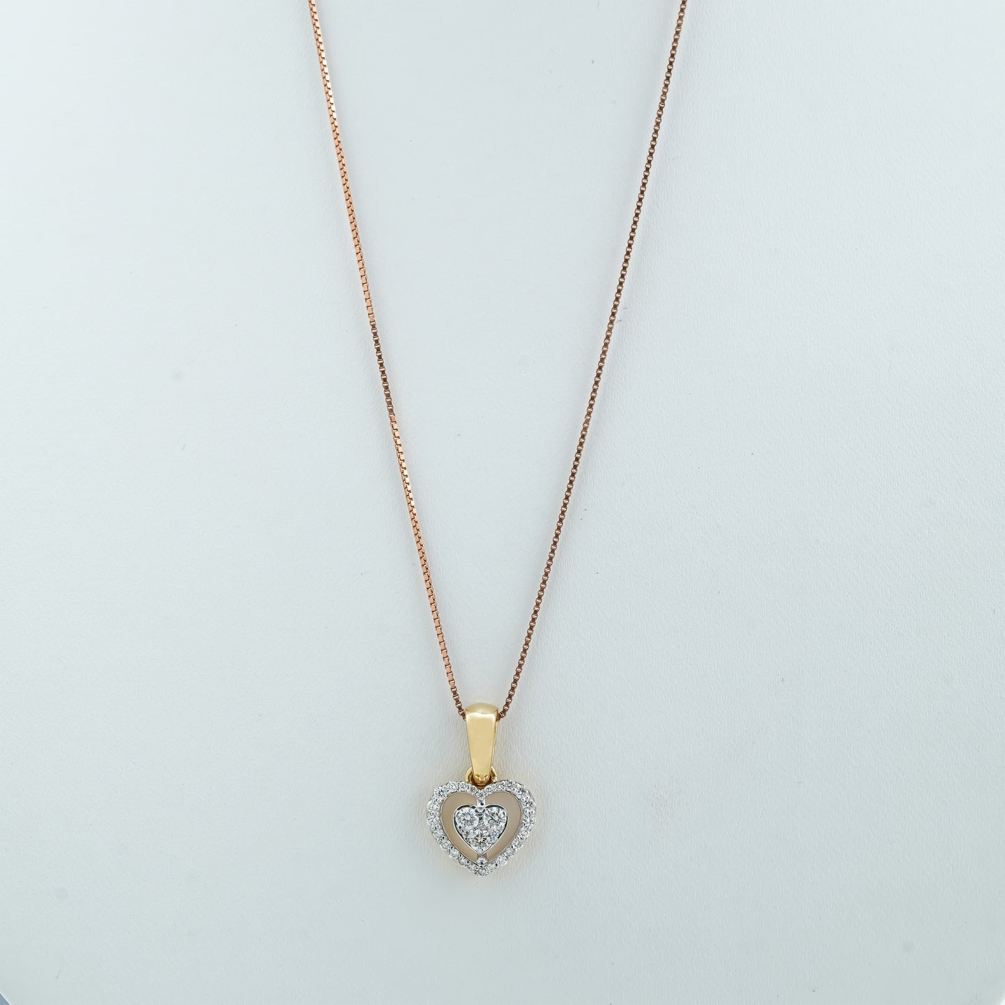 Halo Heart Diamond Pendant