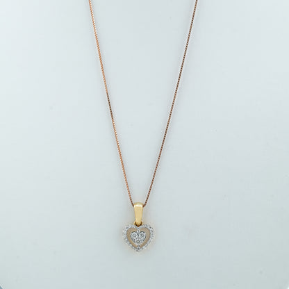 Halo Heart Diamond Pendant