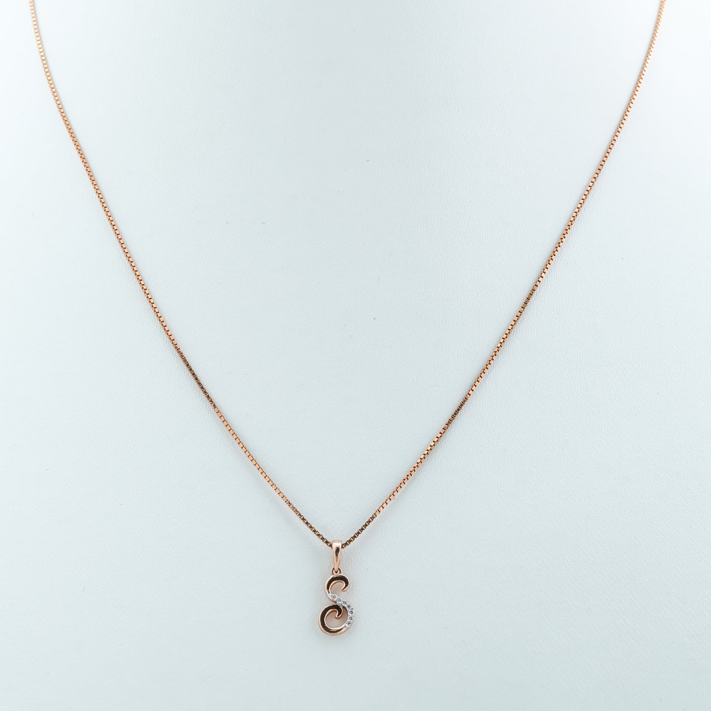 Alphabet S Diamond Pendant