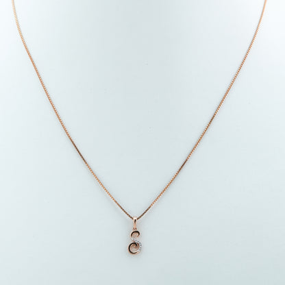 Alphabet S Diamond Pendant