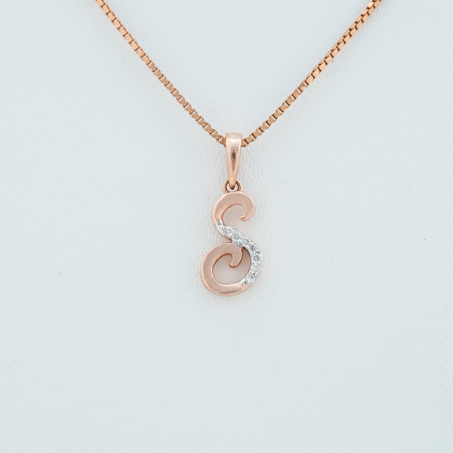 Alphabet S Diamond Pendant
