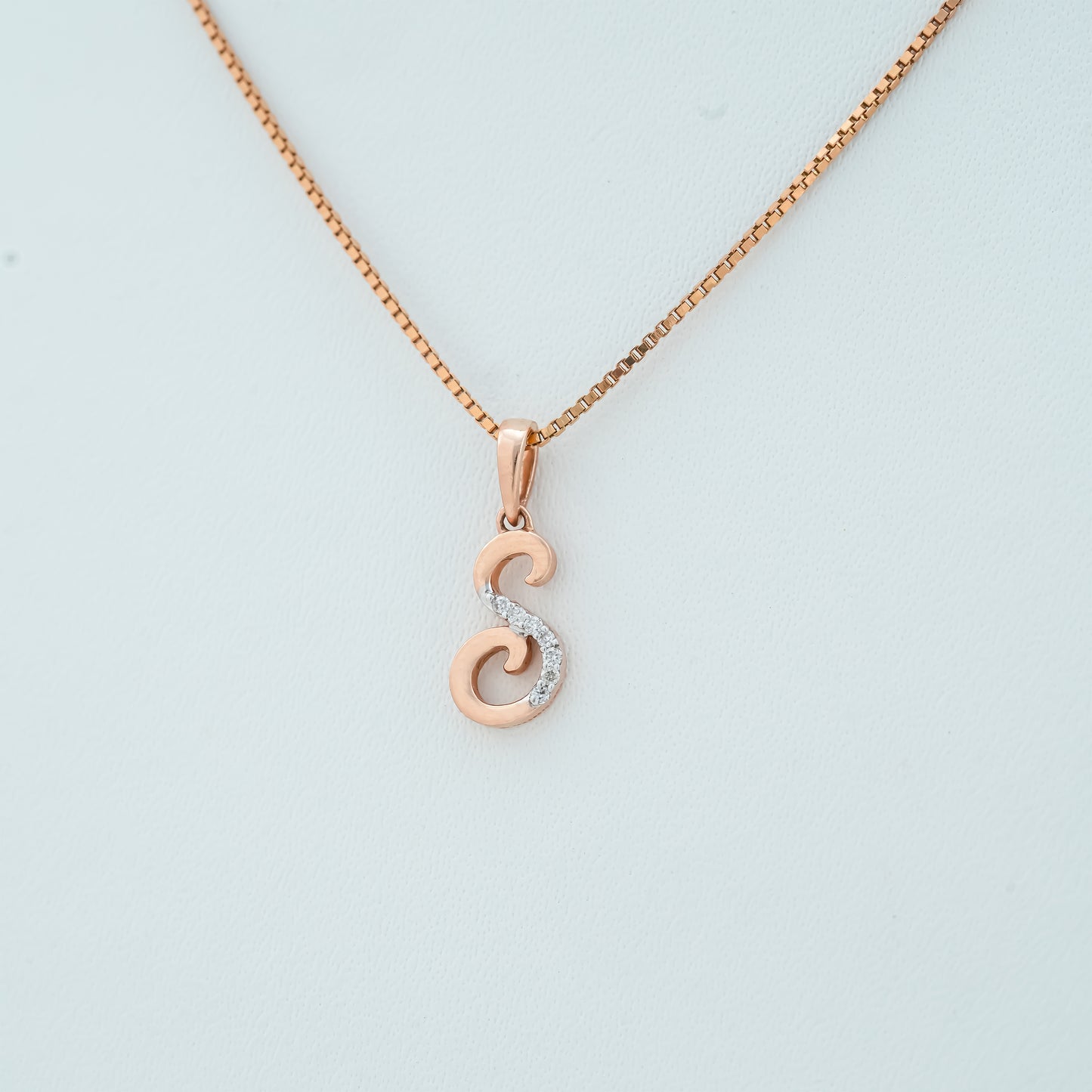 Alphabet S Diamond Pendant