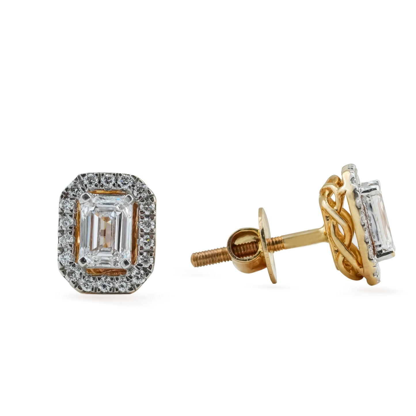 Emerald Halo Embrace Earrings