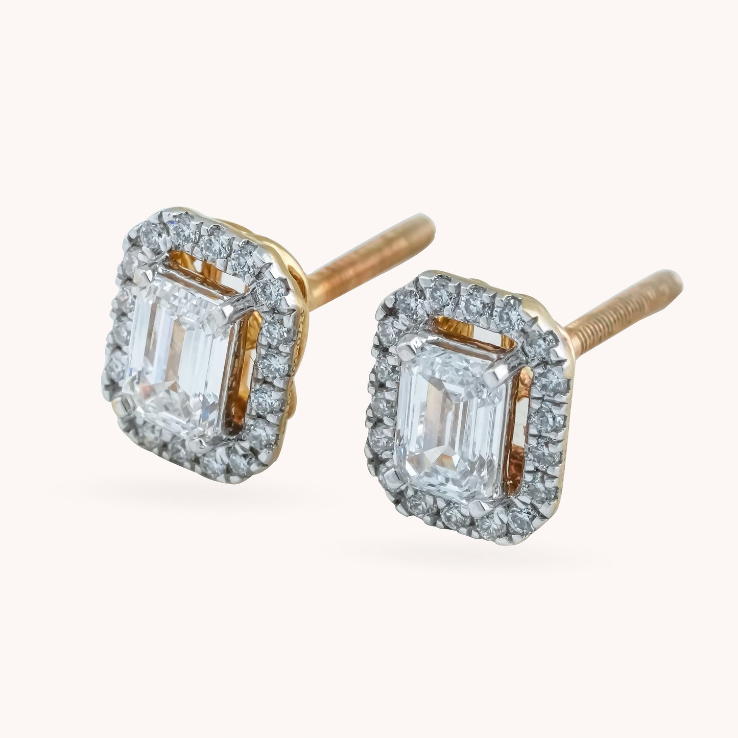 Emerald Halo Embrace Earrings