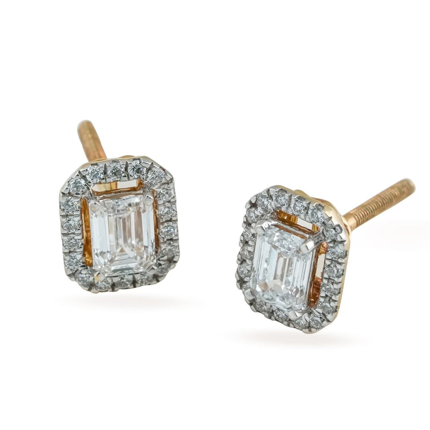 Emerald Halo Embrace Earrings