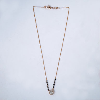 Round Diamond Mangalsutra
