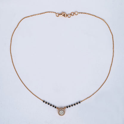 Round Diamond Mangalsutra