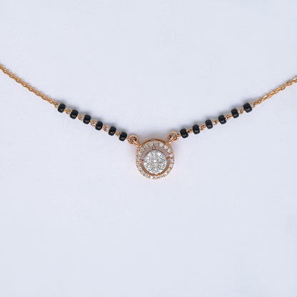 Round Diamond Mangalsutra