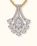 Elegant Pear Diamond Drop Pendant