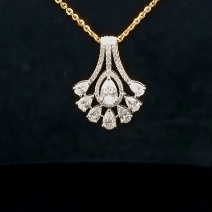 Majestic Pear Radiance Diamond Pendant
