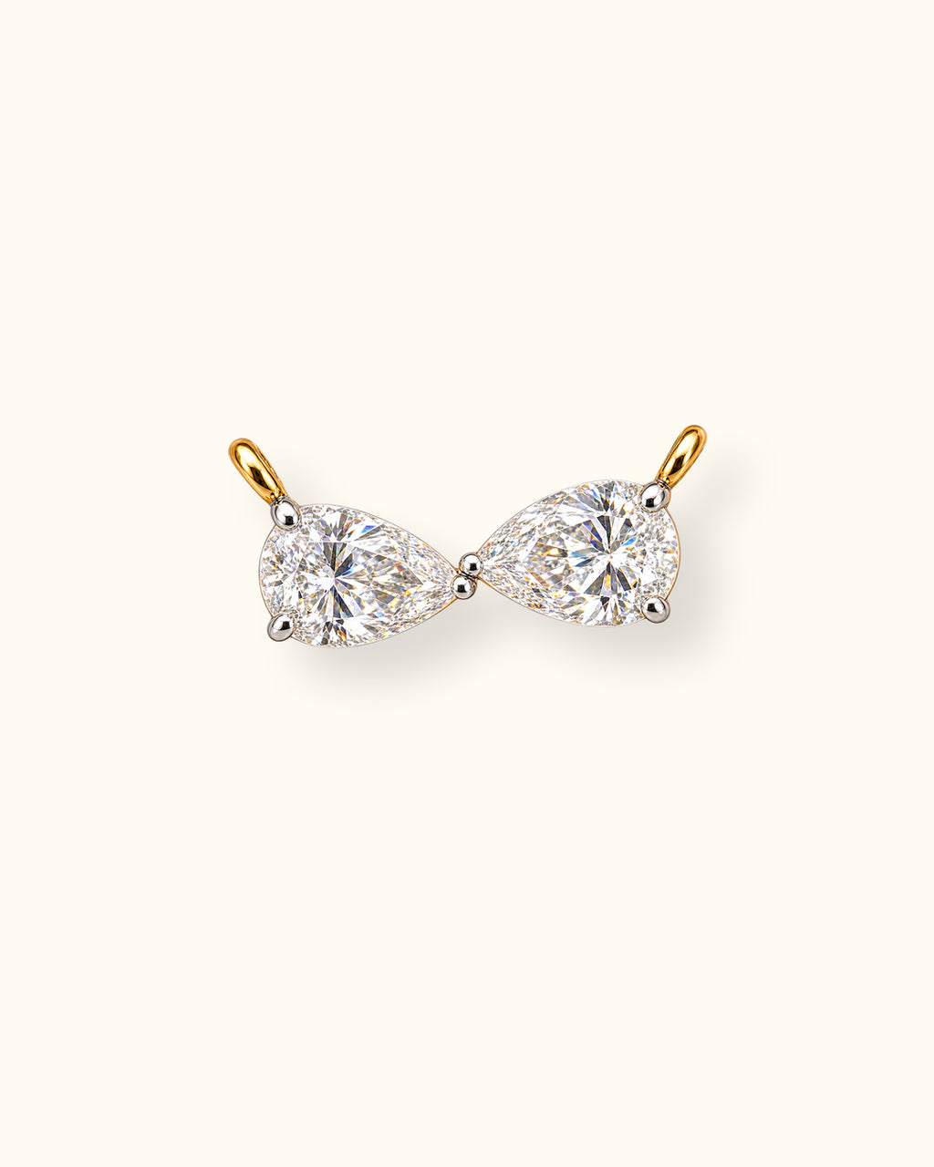 Infinity Pear Diamond Pendant