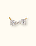 Infinity Pear Diamond Pendant