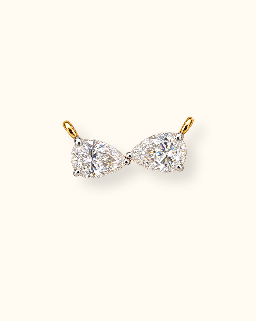 Infinity Pear Diamond Pendant