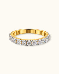 Full-Circle Diamond Eternity Band in Yellow Gold