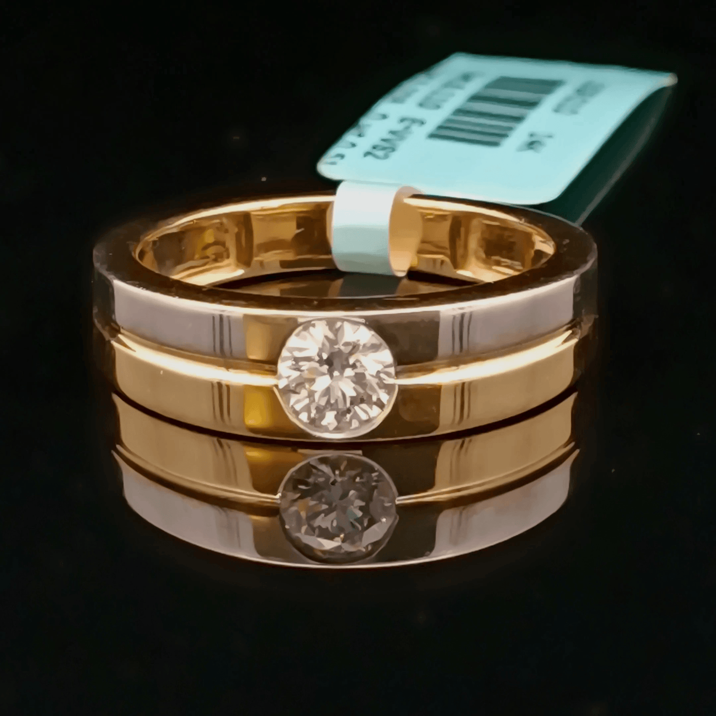 0.50ct  Round Lab Diamond Solitaire Gents Ring